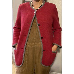 Womens Stapf Austria Pink Button Up Jacket Size 38